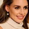 Billede af Spirit Icons Elinor øreringe 14 karat guld m. 0,20ct. w/vs + ferskvandsperler