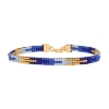 Billede af Nuni Copenhagen Mary Blue armbånd forgyldt sølv m. perler (16+3 cm)
