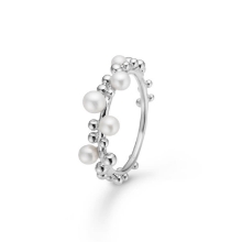 Billede af Mads Z "Bubbles N' Pearls" ring sølv m. kulturperler (str. 50)