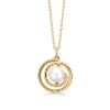Billede af Mads Z "Swirl W. Pearl" vedhæng 14 kt. guld m. perle (ekskl. kæde)
