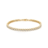 Billede af Mads Z "Tennis" armbånd 8 kt. guld m. zirkonia (16,5 - 19 cm)