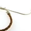 Billede af Armbånd flettet læder natur