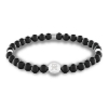 Billede af Tommy Hilfiger TH85 Beads armbånd med sorte perler stål (18,5 cm)