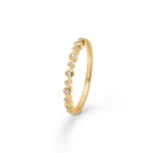Billede af Mads Z "Poetry" ring 14 karat guld m. 0,045 ct. (str. 56)