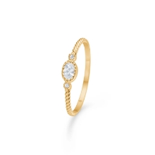 Billede af Mads Z "Antonia" ring 8 kt. guld m. cz (str. 60)