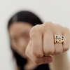 Billede af Maria Black 'DAD +' ring sølv (str. 62-64)