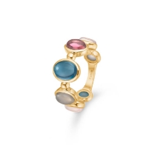 Billede af Mads Z "Florentina" ring 14 karat guld m. ædelsten (str. 52)