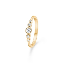 Billede af Mads Z "Diamond Poetry" ring 14 kt. guld m. 0,22 ct. w/si (str. 58)