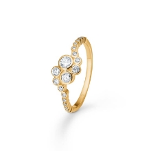 Billede af Mads Z "Freya" ring 14 karat guld m. 0,45 ct. W.SI brillanter (str. 56)