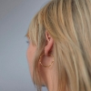 Billede af Maria Black 'Copenhagen' hoop forgyldt sølv (25 mm)