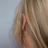 Billede af Maria Black 'Copenhagen' hoop forgyldt sølv (20 mm)