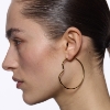 Billede af Maria Black 'Copenhagen' hoop forgyldt sølv (50 mm)