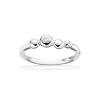 Billede af Ring kugler cubic zir. sølv rh.