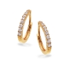 Billede af Creoler syn.zir. 1,5 x 13 mm. 8 kt.