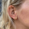 Billede af Hultquist Lucia øreringe forgyldt sølv m. cz + fvp