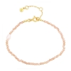 Billede af Hultquist Zuri armbånd forgyldt sølv m. cz + fvp (17 + 3 cm)