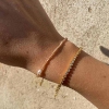 Billede af Hultquist Zuri armbånd forgyldt sølv m. cz + fvp (17 + 3 cm)