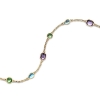 Billede af Bering Arctic Symphony armbånd stål gulddoublé m. farvede krystaller (17,5+3 cm)