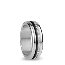Billede af Bering Arctic Symphony Pizzo ring stål m. cz - str. 60 (9)