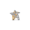 Billede af Pandora Funklende Krydsende Stjerne charm sølv + metalblanding m. cz