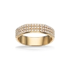 Billede af Dazzling Ring 3 rk. 0,49 H-W/SI 14 kt.