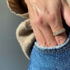 Billede af Dazzling Ring 3 rk. 0,49 H-W/SI 14 kt.