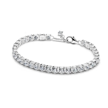 Billede af Pandora Funklende Tennisarmbånd sølv m. cz (18 cm)