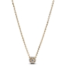Billede af Pandora Rund Pavé Halo halskæde forgyldt metalblanding m. cz (45 cm)