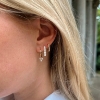 Billede af Spirit Icons Lagoon small ørestikker 14 karat guld med ialt 0,19ct. w/vs