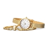 Billede af Bering Classic Gift Set Lovely, stål mesh lænke, safirglas, 3 ATM watch + armbånd m. charm (170mm)