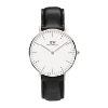Billede af Daniel Wellington herreur Classic Sheffield, læderrem sort, stål, 40mm