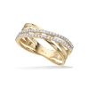 Billede af Ring cubic zir. rd/hv 8 kt.