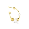 Billede af Jane Kønig Atomic Pearl Hoop ørering forgyldt sølv m. fvp (1 stk.) 