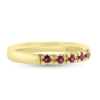 Billede af Alliancering i 14 kt m. Rubiner 5x0,02 ct
