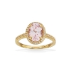 Billede af Diana ring roset 0,16 H-W/SI-morganit 14 kt
