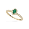 Billede af Diana ring roset 0,17 H-W/SI smagrad 14 kt