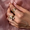 Billede af "Transform" Ring i 14 kt. hvg.