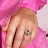 Billede af Diana ring roset 0,18 H-W/SI-Rubin14 kt