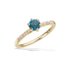 Billede af Ring London blue topas +0,09 H-W/SI 14 kt