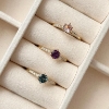 Billede af Ring London blue topas +0,09 H-W/SI 14 kt