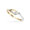 Billede af Ring cubic zir. rd/hv 8 kt.