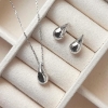 Billede af *Øreringe 7x13 mm dråbe sølv rh.