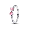 Billede af Pandora Funklende Pink Sløjfe ring sølv m. cz (str. 48-60)