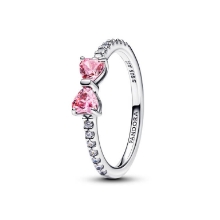 Billede af Pandora Funklende Pink Sløjfe ring sølv m. cz (str. 56)