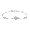 Billede af Nordahl Andersen dagmarkors armbånd m. 3 kors sølv 16+3cm