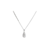 Billede af Aqua Dulce Pavé halskæde sølv m. cz (42 + 3 cm)