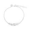 Billede af Aqua Dulce Edge armbånd sølv m. cz (17 + 3 cm)
