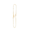 Billede af *Heiring Initials armbånd sølv forgyldt "A" 16-18 cm