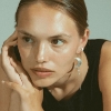 Billede af Jane Kønig Half Moon With Pearl Chain ørering sølv (1 stk)