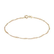 Billede af Armbånd Singapore bredde 1,5 mm 18,5cm. 8 kt.